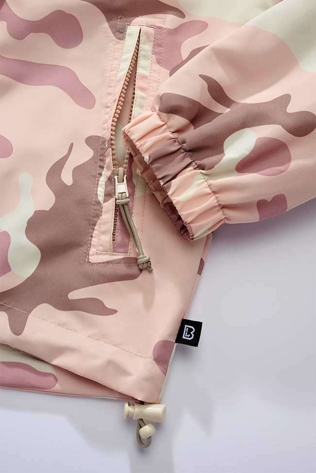 Veste coupe-vent Brandit coupe femme doublure filet respirante capuche à cordon