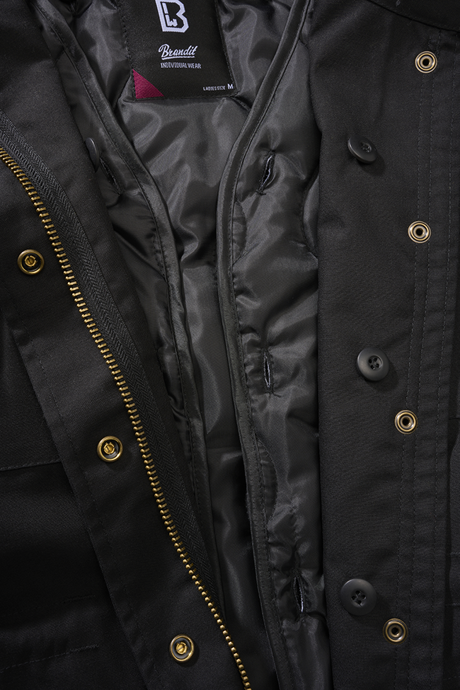 Veste Brandit M65 Classic coupe femme doublure amovible et quatre poches frontales