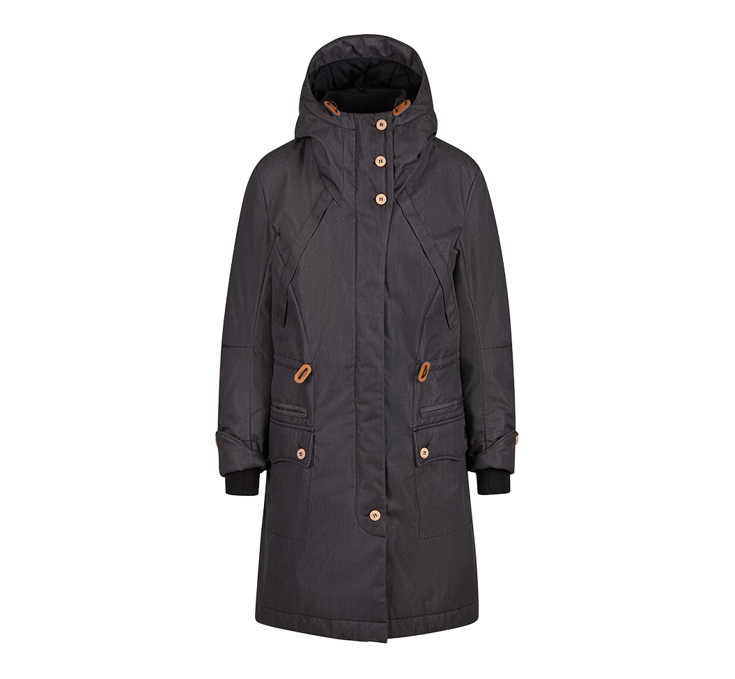 Parka Brandit Mayleene coupe femme longue capuche doublée et envers enduit polyuréthane