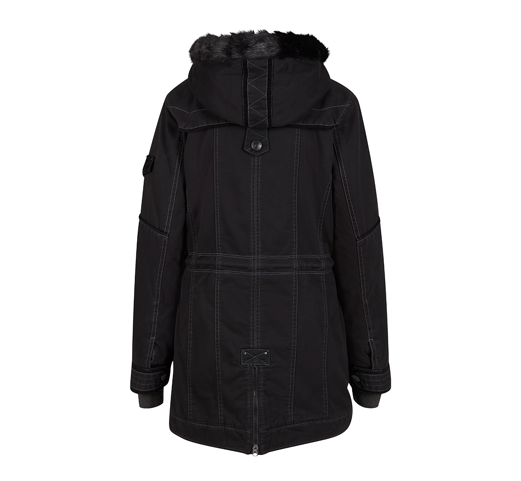 Parka Brandit Emma coupe femme en coton doublée capuche et quatre poches