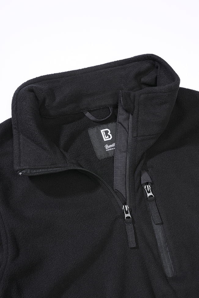 Polaire Brandit Fleece Troyer 170 g/m² col montant et poche de poitrine dissimulée
