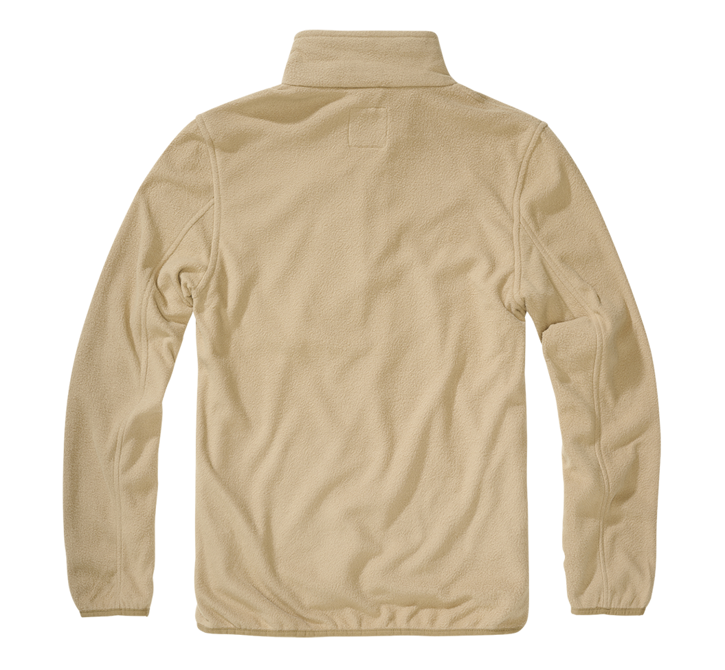 Polaire Brandit Fleece Troyer 170 g/m² col montant et poche de poitrine dissimulée