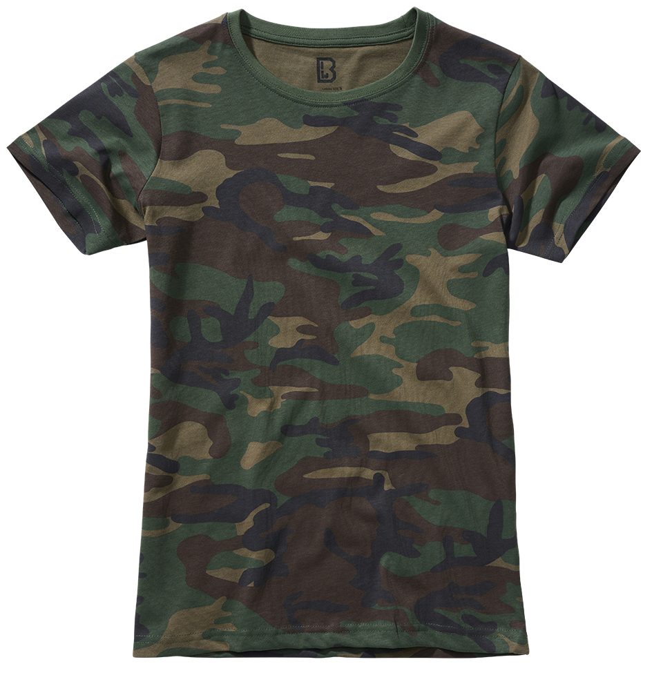 T-shirt Brandit coupe femme en coton 160 g par m² col rond et manches courtes