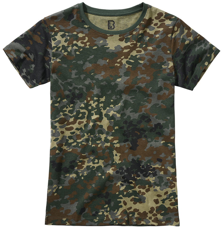 T-shirt Brandit coupe femme en coton 160 g par m² col rond et manches courtes