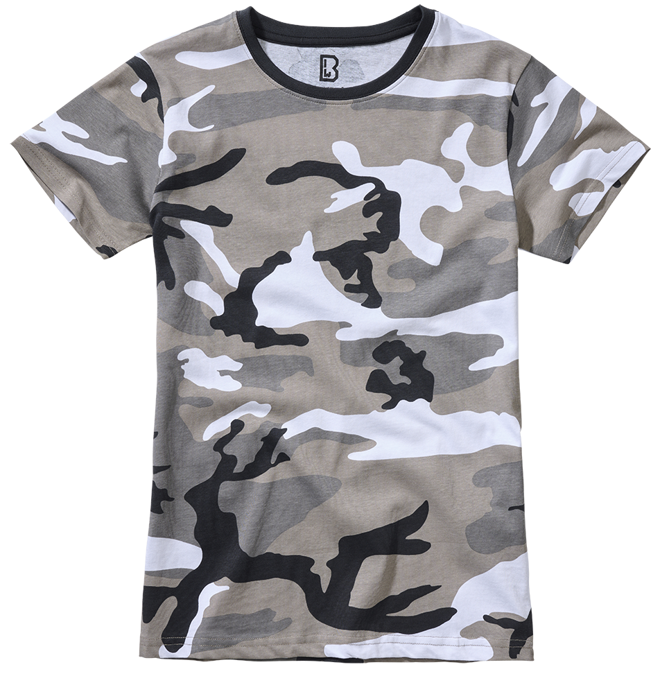 T-shirt Brandit coupe femme en coton 160 g par m² col rond et manches courtes