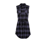 Chemise Brandit Gracey coupe femme à carreaux sans manches deux poches poitrine