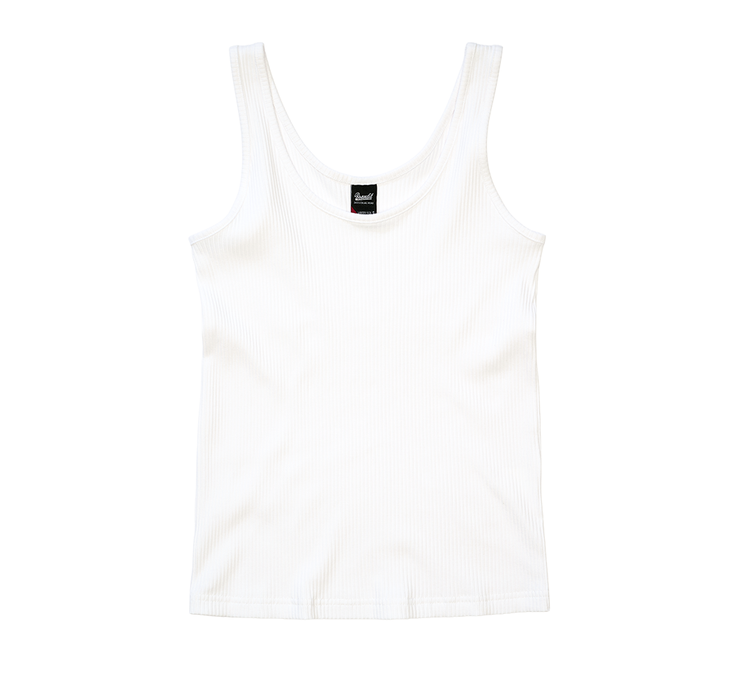 Débardeur Brandit Mya coupe femme en maille côtelée longueur standard décolleté dégagé