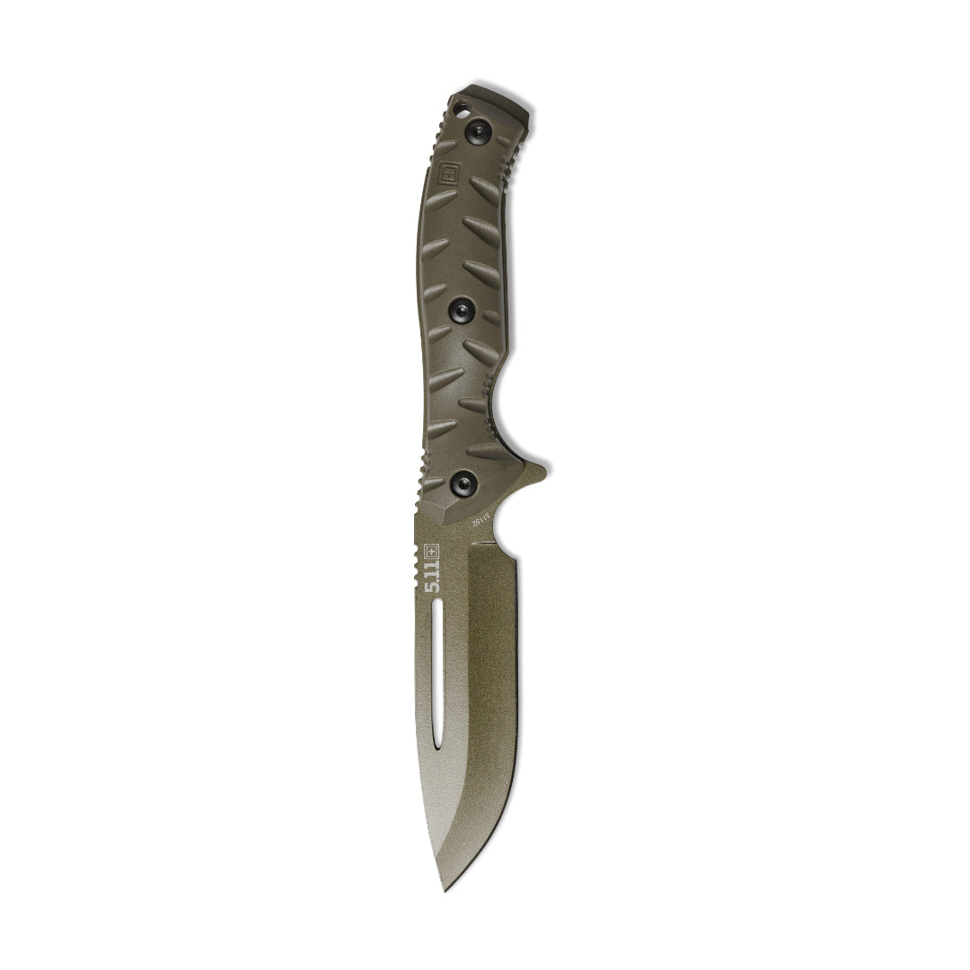 Couteau à lame fixe 5.11 Tactical CFK 4 pleine soie 10,16 cm plaquettes FRN démontables
