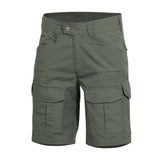 Short tactique Pentagon Lycos en ripstop 215 g/m² déperlant à dix poches YKK