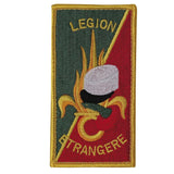 Écusson brodé OPEX Légion étrangère à dos auto-agrippant 5,5 x 10,5 cm