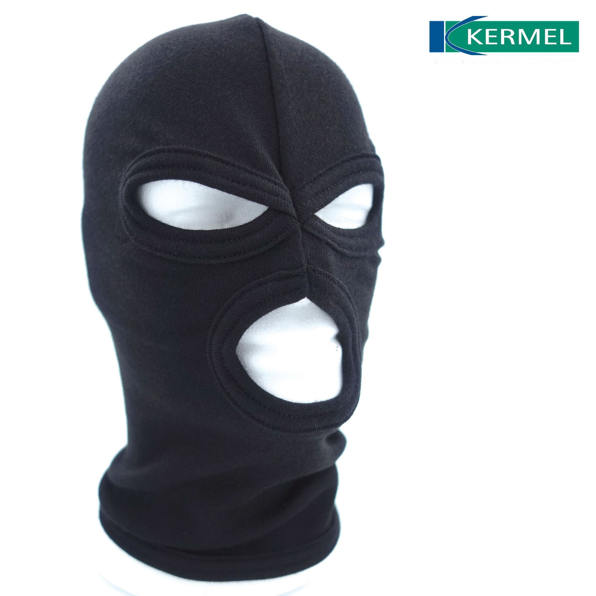 Cagoule Kermel maille interlock 220 g/m² méta-aramide 1 ou 3 ouvertures