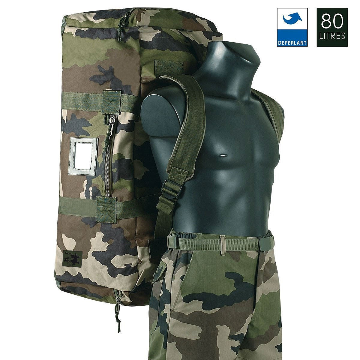 Sac de voyage OPEX Commando 80 litres en polyester déperlant à double curseur