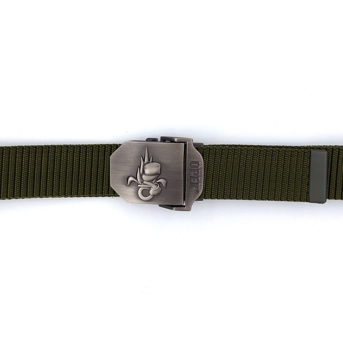 Ceinture OPEX à boucle acier gravée Légion sangle nylon 130 cm en taille unique