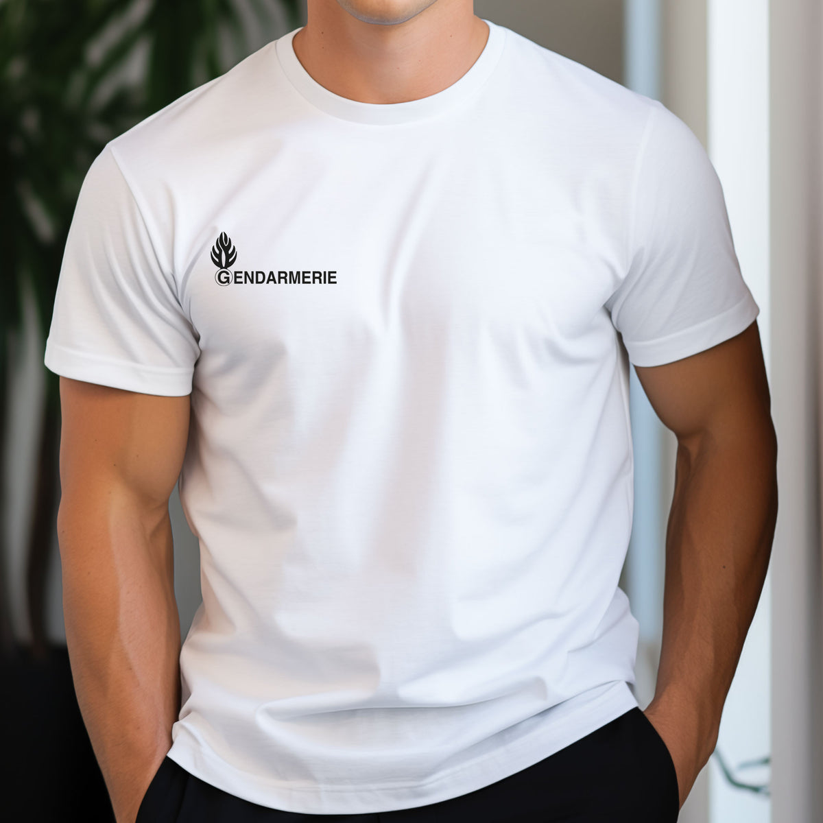 T-shirt Gendarmerie Patrol Equipement marquage imprimé 100% coton peigné 180 g/m²