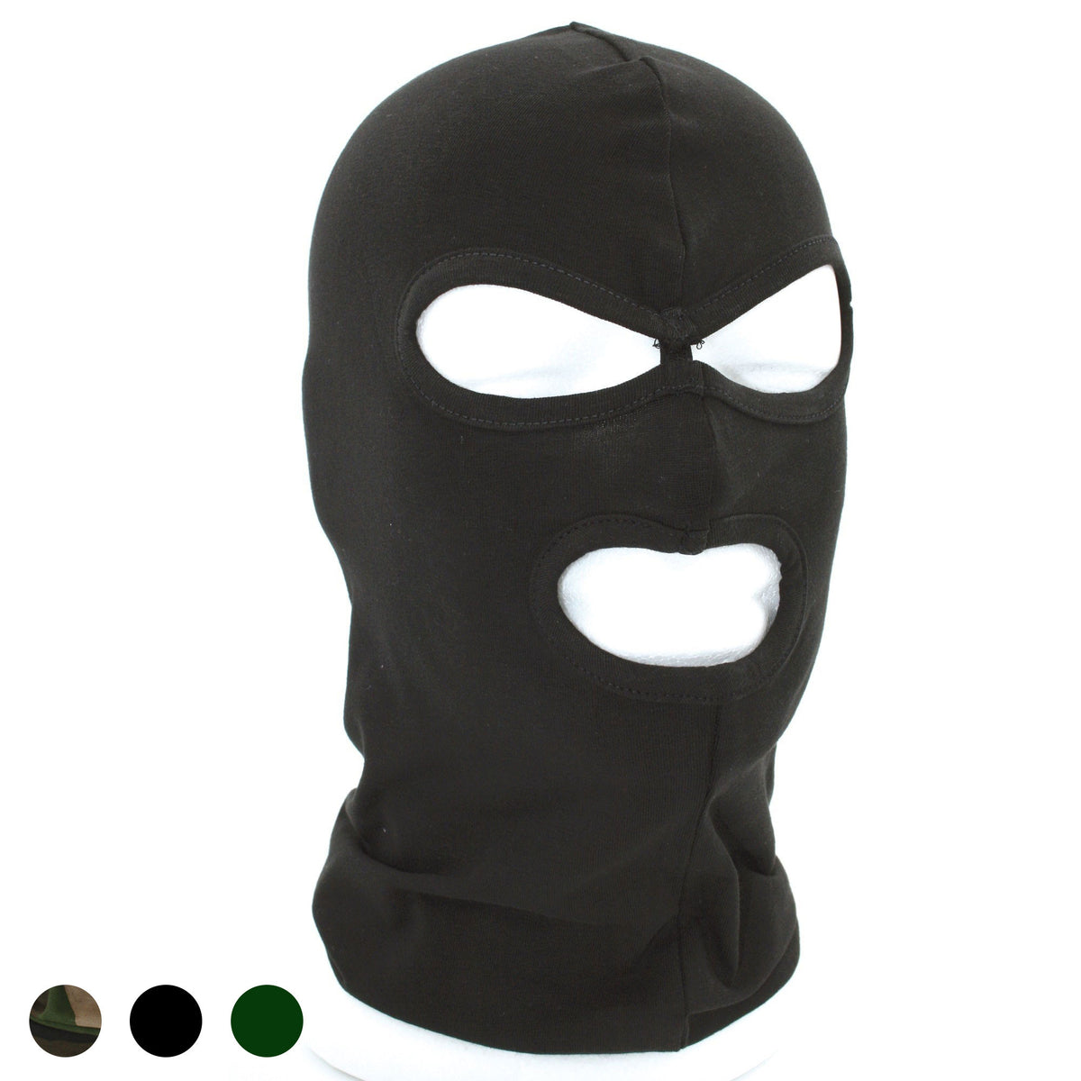 Cagoule OPEX à 3 ouvertures en jersey coton et élasthanne pour la saison froide