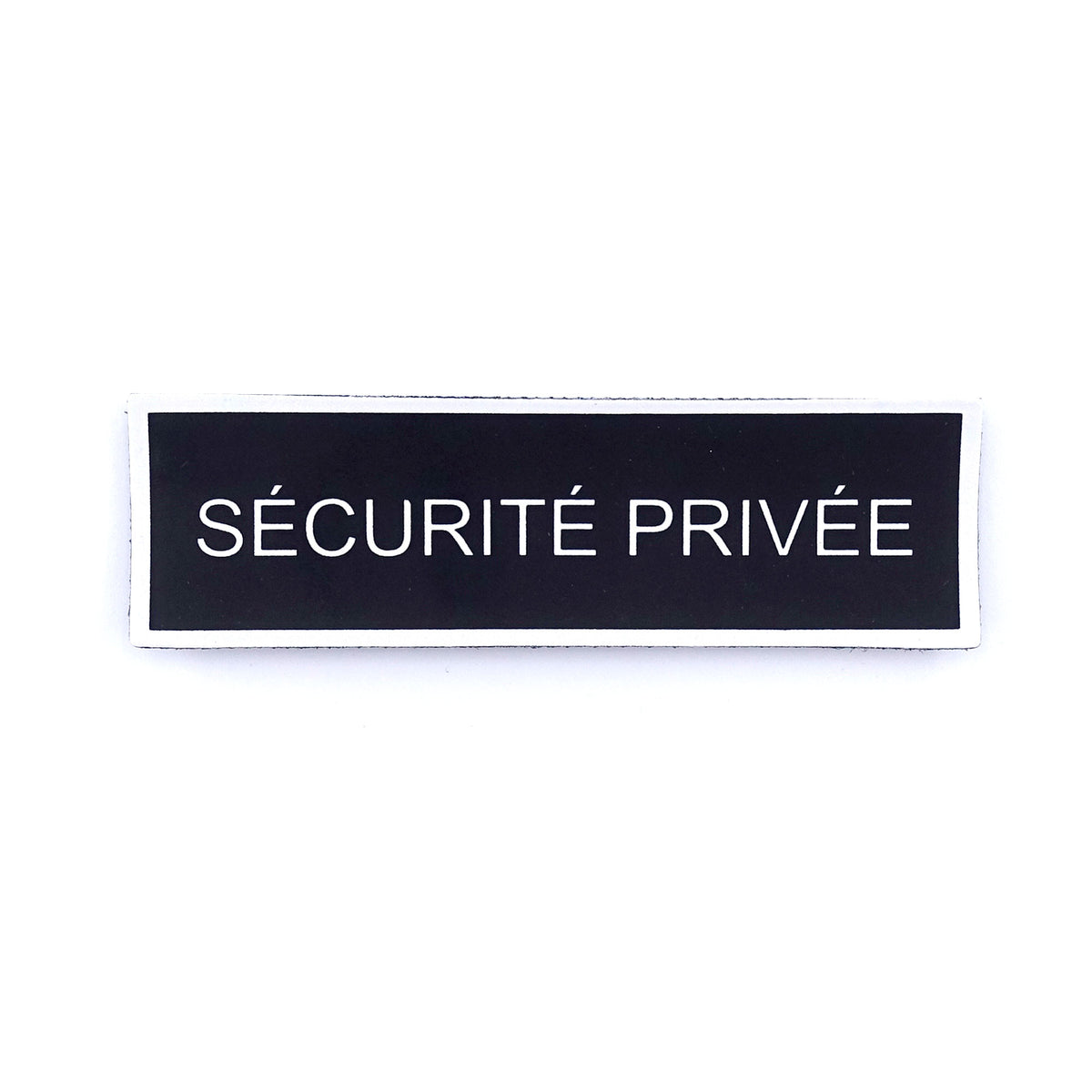 Bandeau dorsal d'identification Sécurité Privée Patrol Equipement rétroréfléchissant 28 x 10 cm