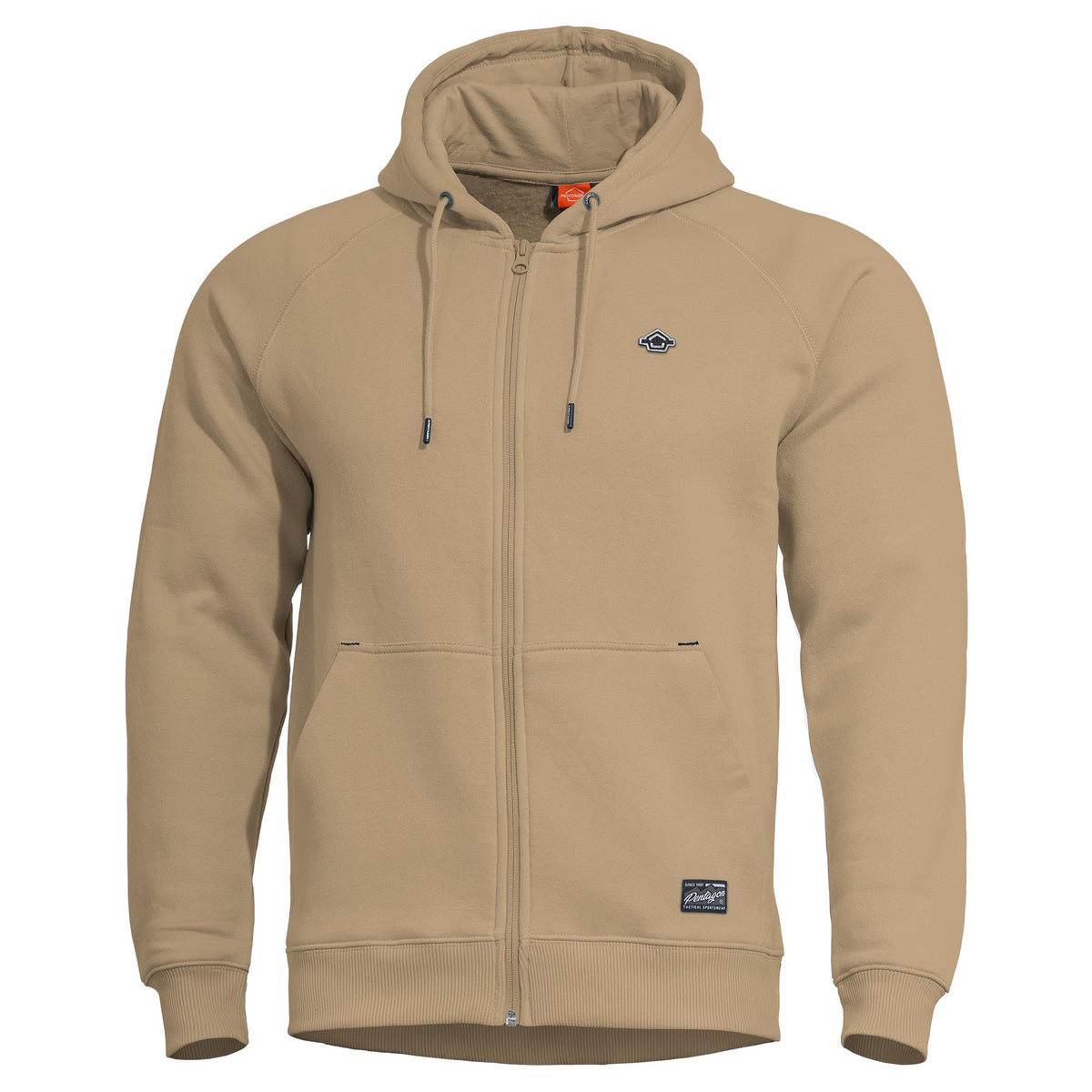 Sweat à capuche Pentagon Phaeton à fermeture éclair intégrale coton-polyester