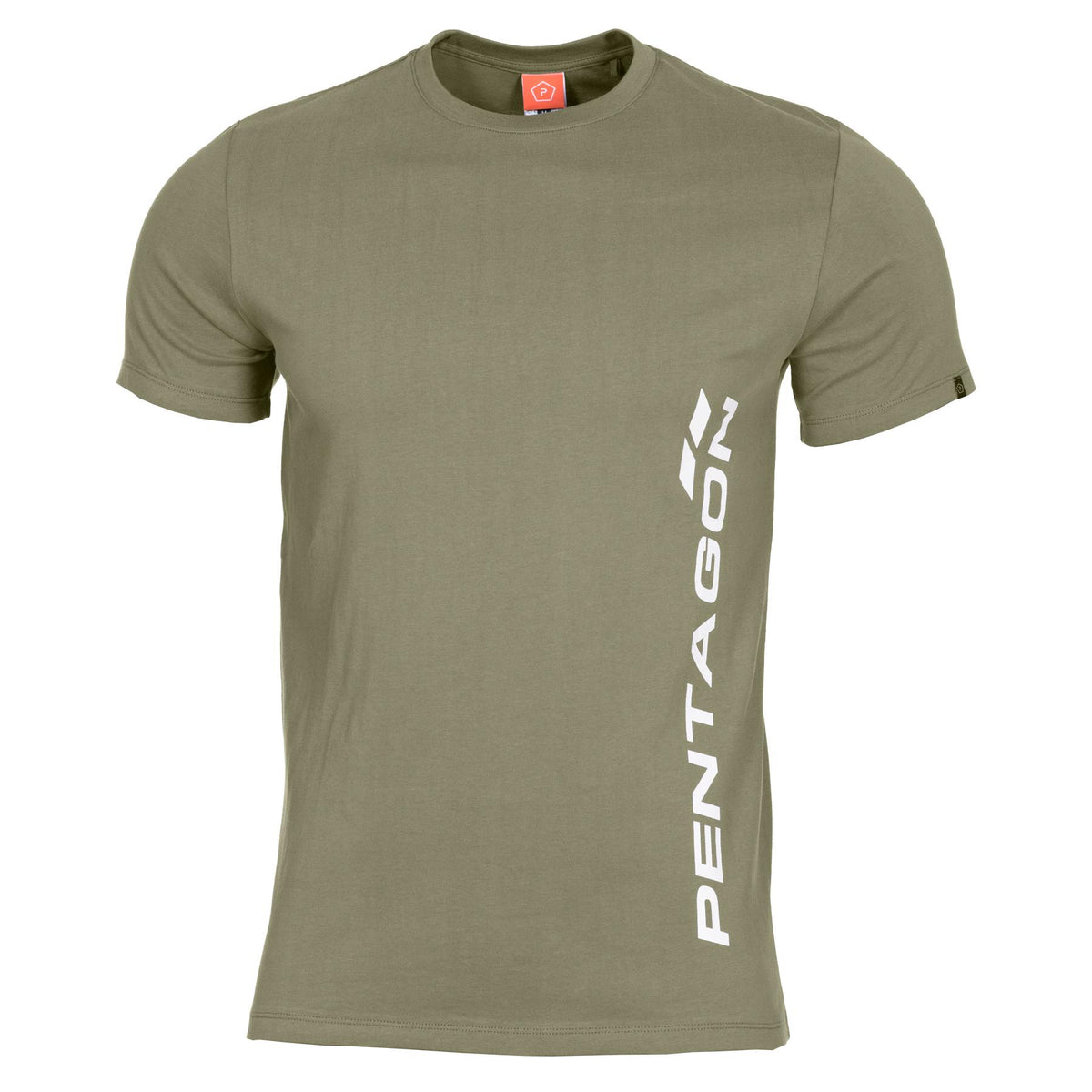 T-shirt imprimé Pentagon Vertical en coton ring-spun 190 g/m² coupe confort