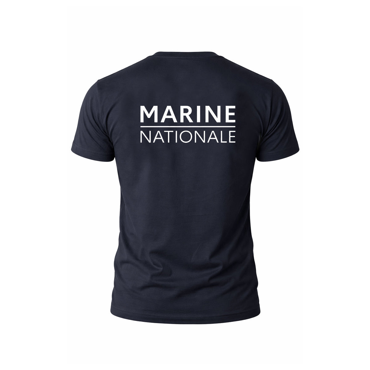 T-shirt imprimé Marine Nationale en coton peigné 150 g/m² manches courtes