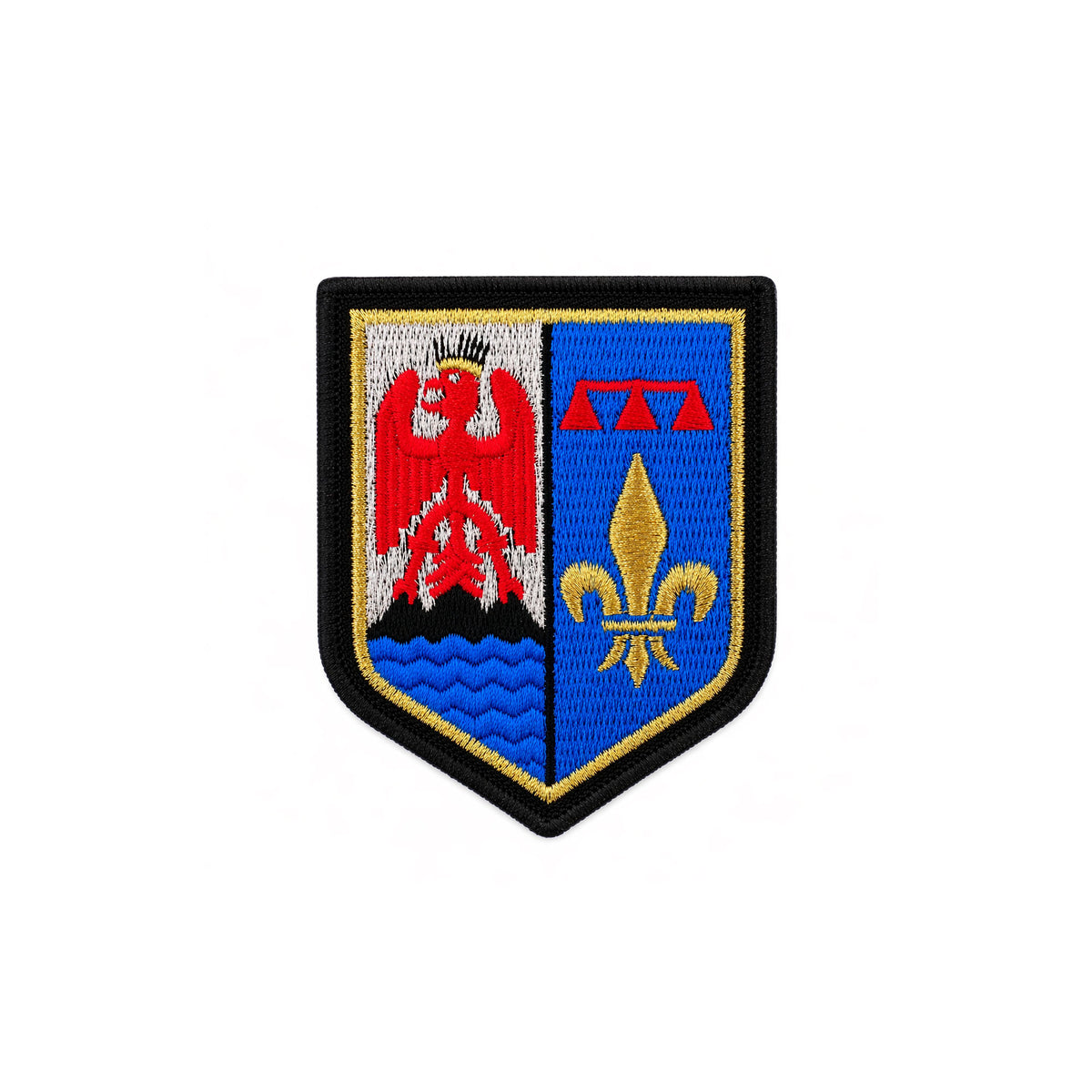 Écusson Patrol Equipement gendarmerie de région brodé 8 x 6,5 cm auto-agrippant