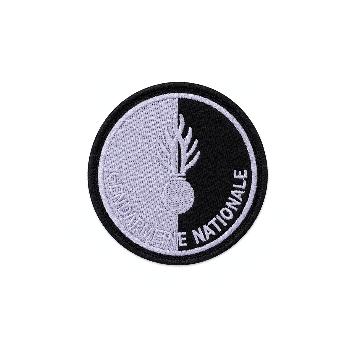 Écusson Patrol Equipement Gendarmerie Nationale rond 8 cm brodé ou élastomère
