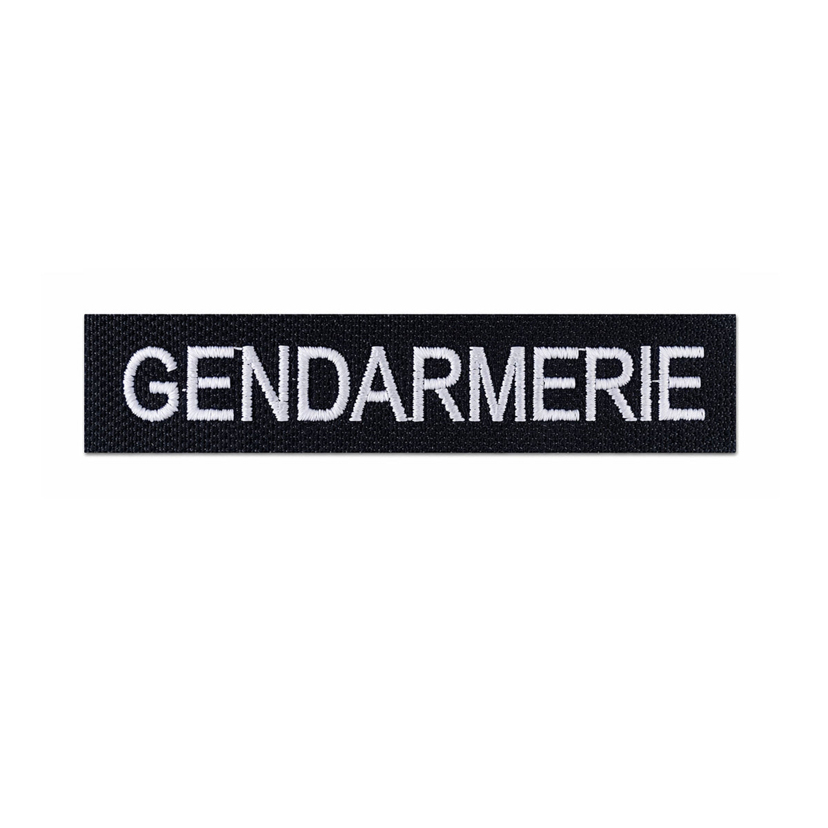 Bande d'identification brodée Patrol Equipement Gendarmerie 12 x 2,5 cm auto-agrippante