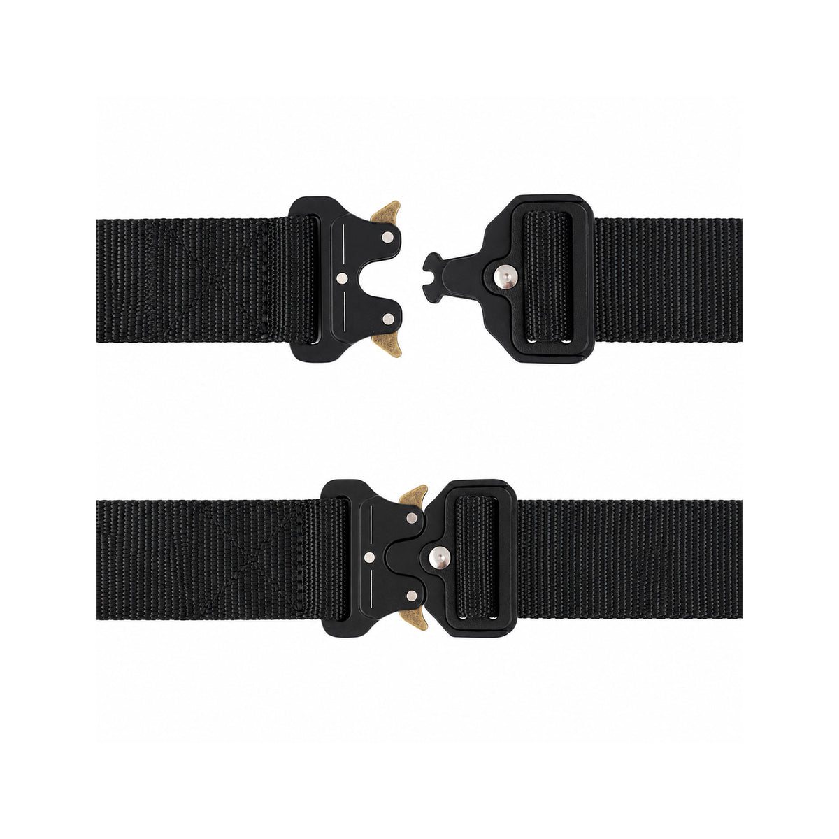 Ceinturon tactique Yucon nylon 3,8 cm boucle acier à dégagement rapide