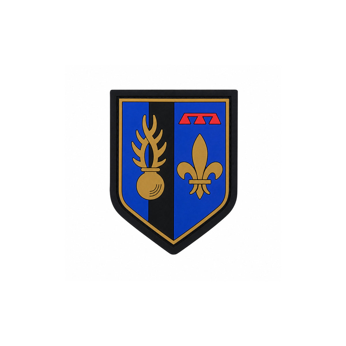 Écusson Légion de Gendarmerie Mobile en élastomère 8 x 6,5 cm auto-agrippant