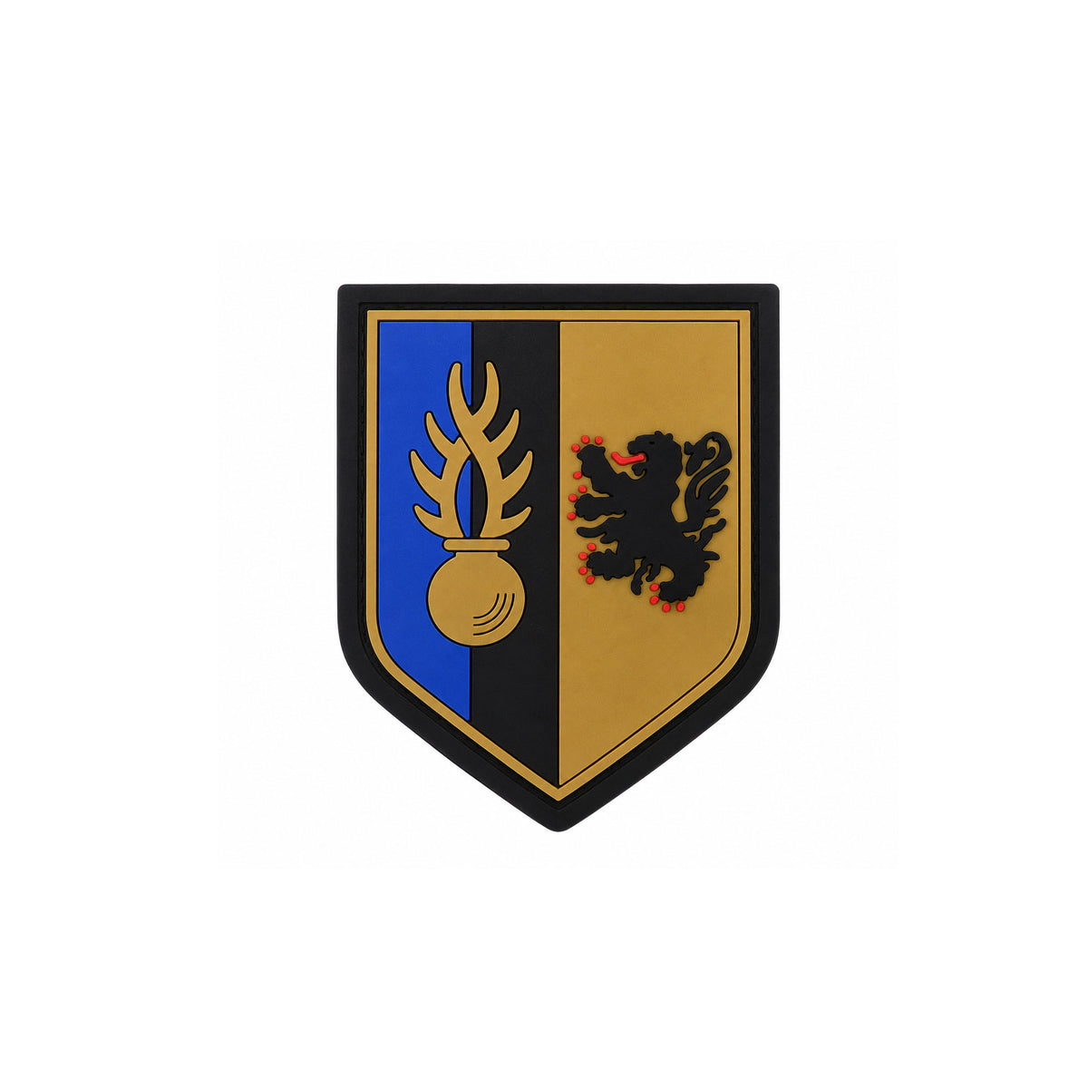 Écusson Légion de Gendarmerie Mobile en élastomère 8 x 6,5 cm auto-agrippant