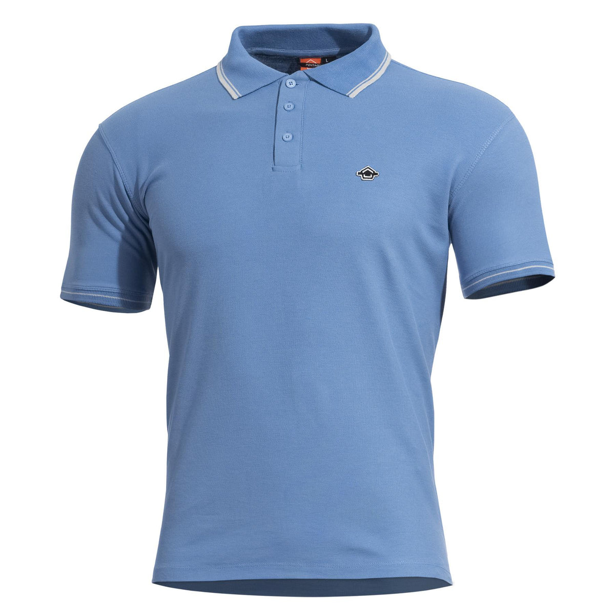 Polo Pentagon Aniketos en piqué CVC coton polyester 220 g/m² à col anti-roulement