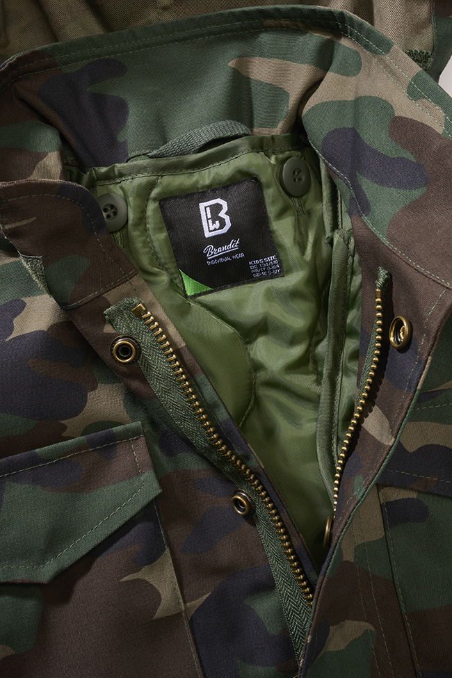Veste enfant Brandit M65 Classic polycoton déperlant doublure amovible quatre poches