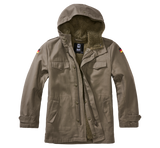 Parka enfant Brandit BW coton doublure d'hiver amovible capuche doublée et cinq poches
