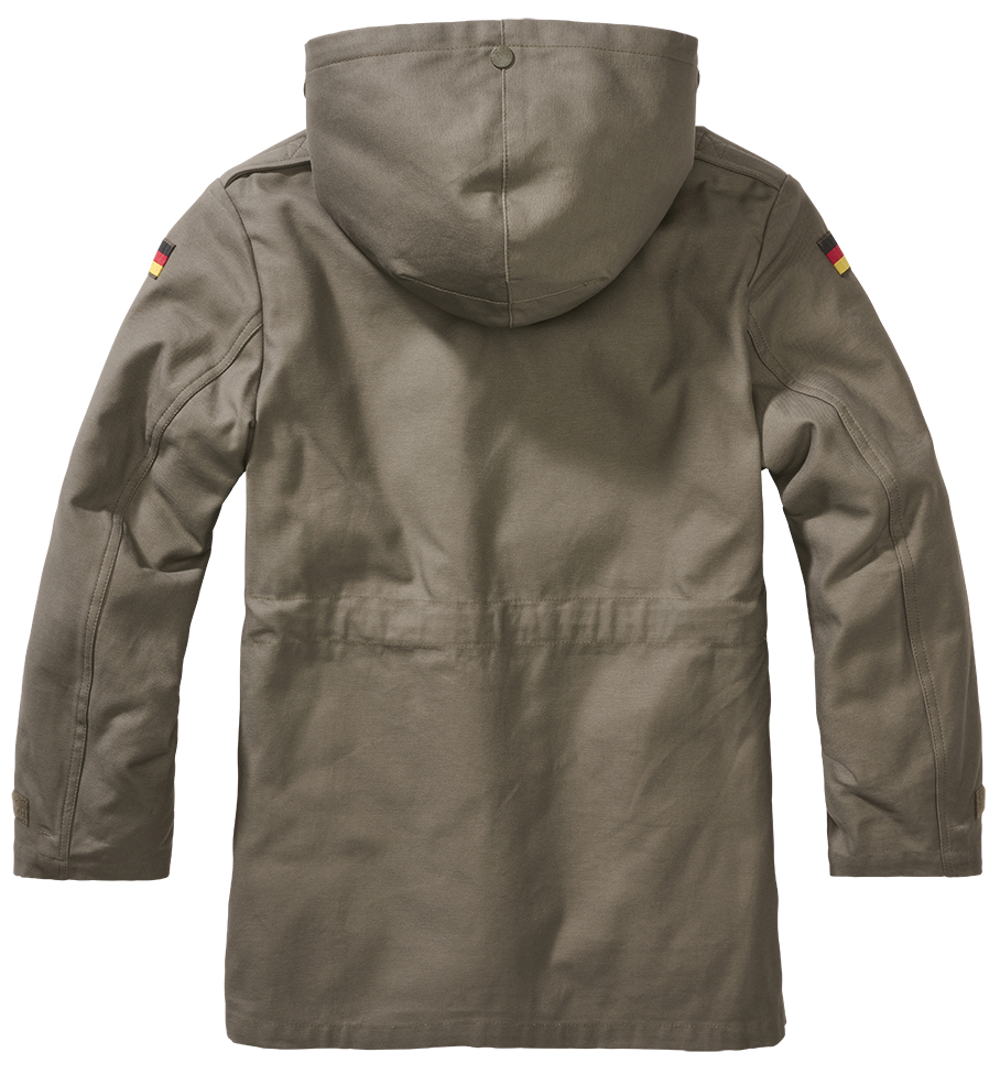 Parka enfant Brandit BW coton doublure d'hiver amovible capuche doublée et cinq poches