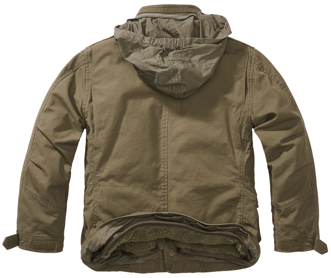 Veste enfant Brandit M65 Giant coton doublure amovible six poches et capuche dans le col