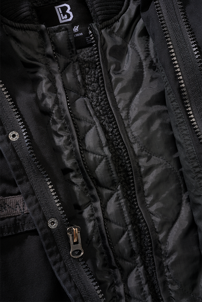Veste enfant Brandit M65 Giant coton doublure amovible six poches et capuche dans le col