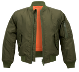 Blouson enfant Brandit MA1 réversible nylon déperlant poche de bras et bords côtes