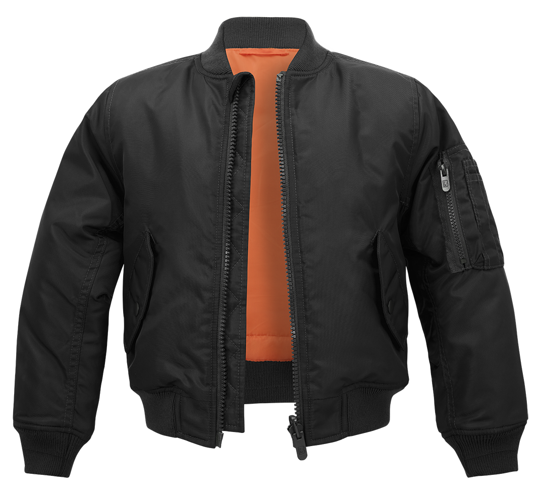 Blouson enfant Brandit MA1 réversible nylon déperlant poche de bras et bords côtes