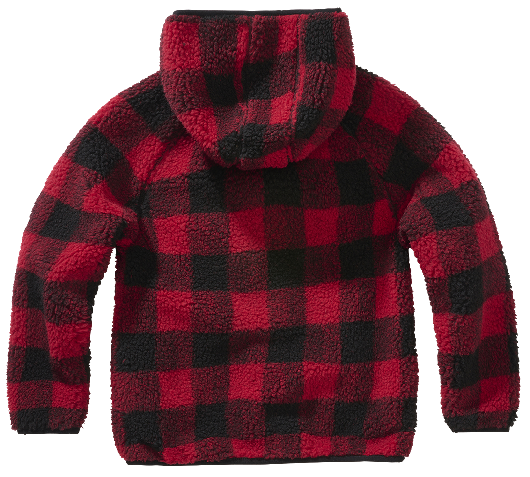 Veste polaire enfant Brandit Teddyfleece à capuche maille peluche et quatre poches