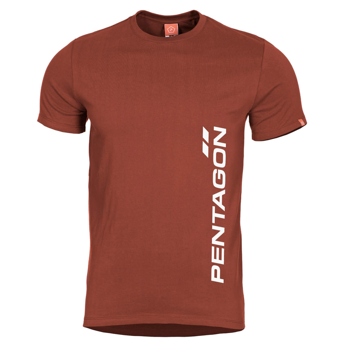 T-shirt imprimé Pentagon Vertical en coton ring-spun 190 g/m² coupe confort