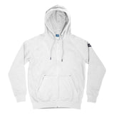 Sweat à capuche CloMod Blank à glissière intégrale en coton polyester intérieur gratté