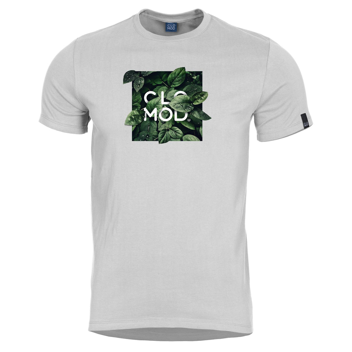 T-shirt imprimé CloMod Leaves coton filé à anneaux 165 g/m² maille souple