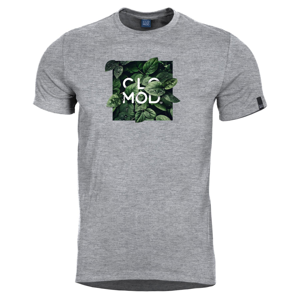 T-shirt imprimé CloMod Leaves coton filé à anneaux 165 g/m² maille souple