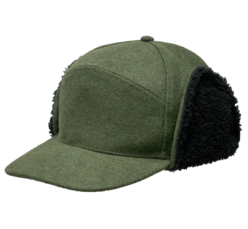 Chapeau d'hiver Brandit Lumberjack doublé fausse fourrure visière 7,5 cm à rabats
