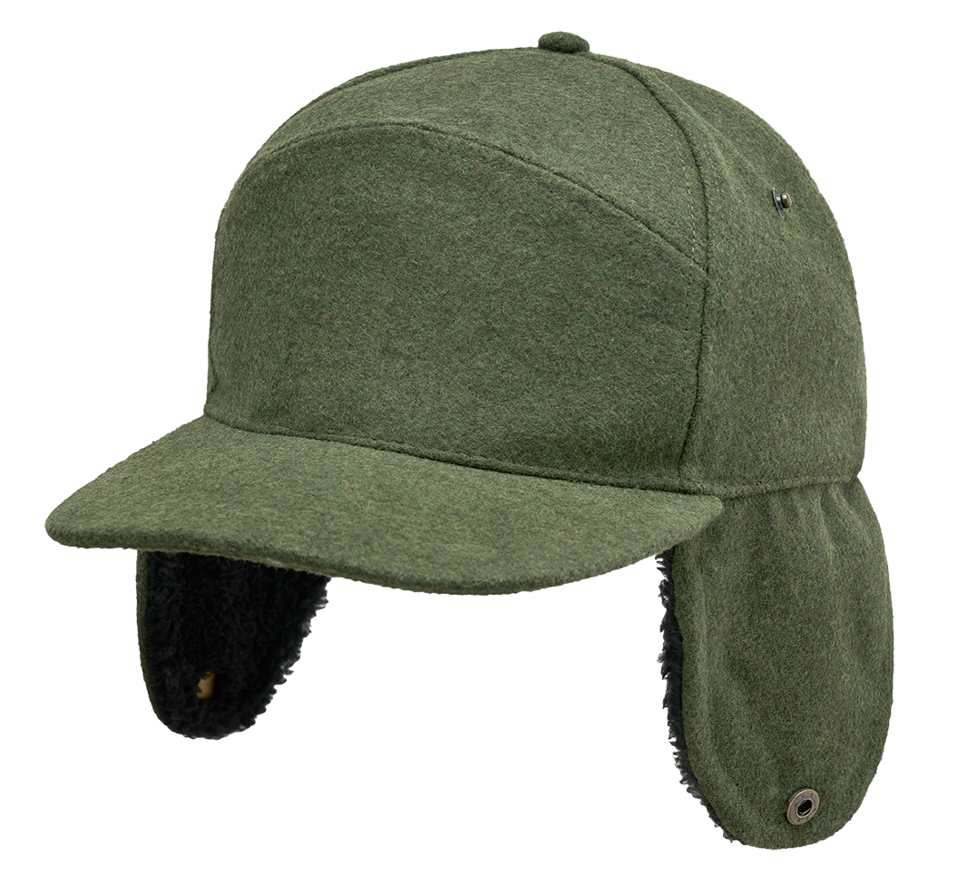 Chapeau d'hiver Brandit Lumberjack doublé fausse fourrure visière 7,5 cm à rabats