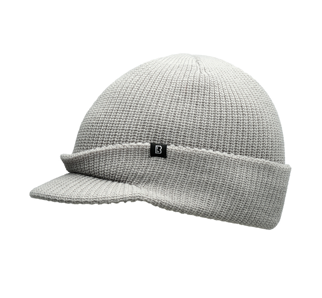 Bonnet à visière Brandit Shield en maille épaisse double épaisseur visière 5,5 cm
