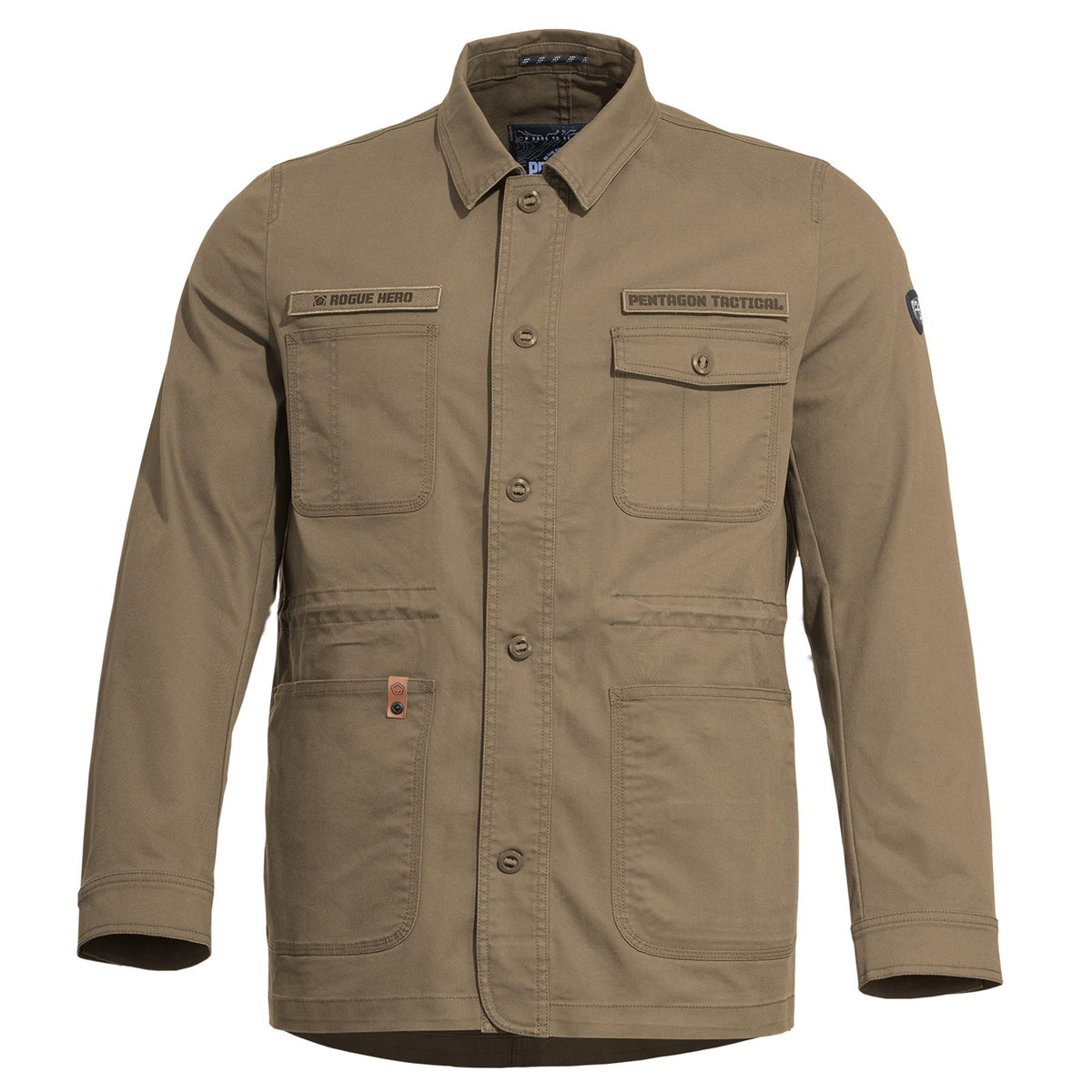 Veste de combat Pentagon Rogue Hero en twill coton-polyester délavé à la pierre