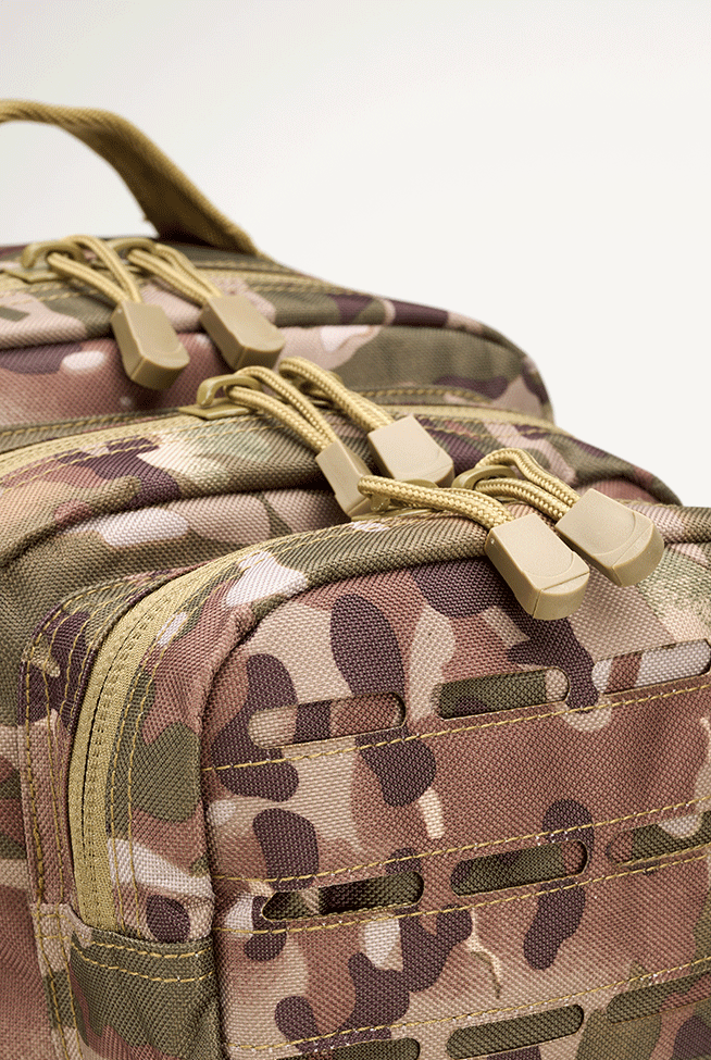 Sac à dos Brandit US Cooper Lasercut Medium 25 L fixations découpées au laser