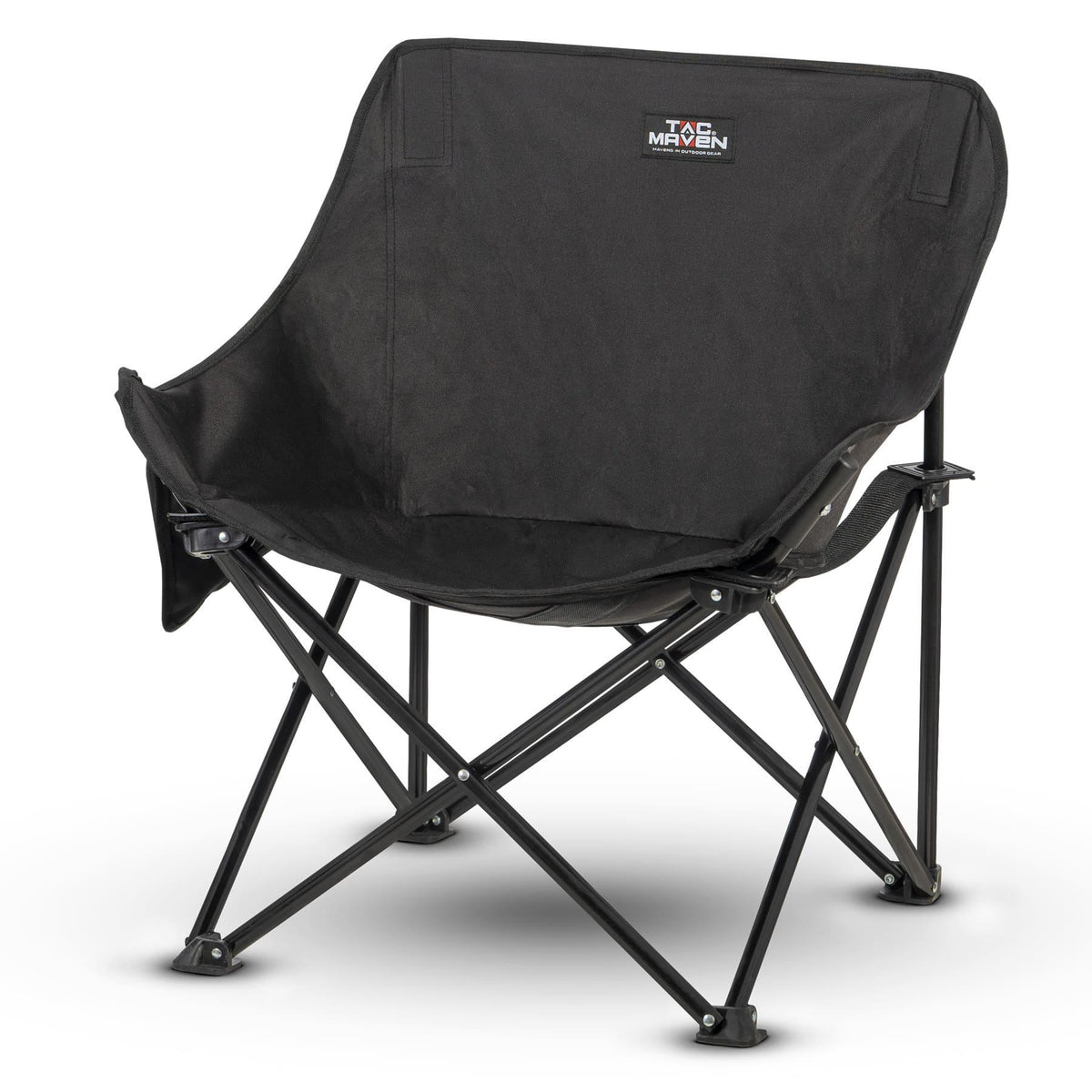 Chaise de campement pliante Tac Maven en acier et polyester 600D charge 150 kg