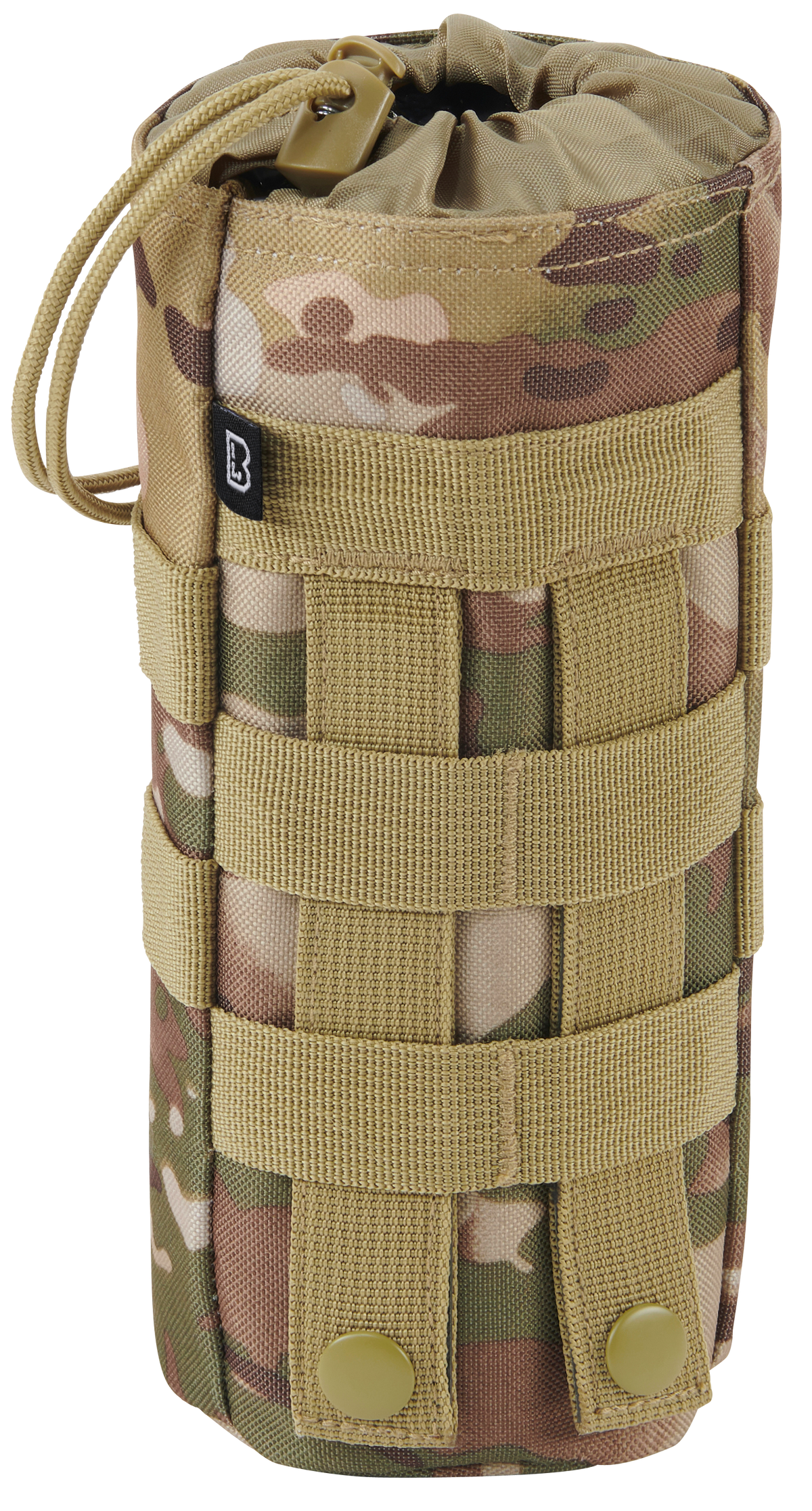 Porte-gourde Brandit MOLLE polyester 600D collerette élastique bouteilles 0,5 à 1 L