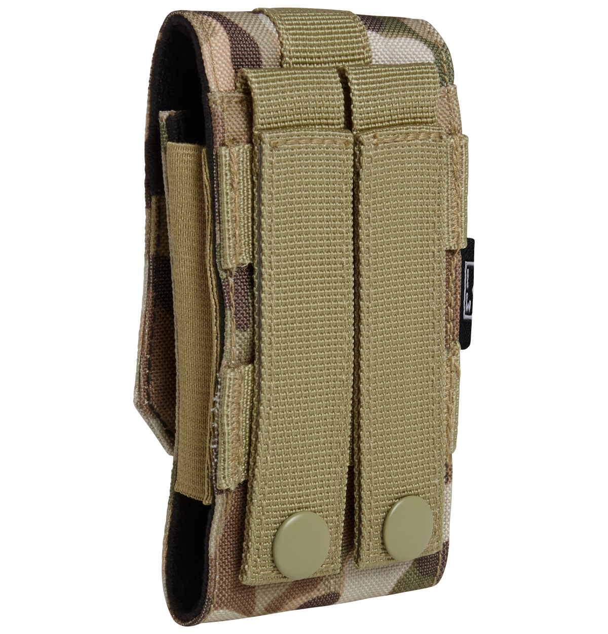 Pochette téléphone Brandit MOLLE format moyen rabat auto-agrippant 13 x 7 x 2,5 cm